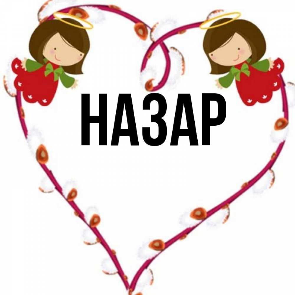 Открытка на каждый день с именем, Назар Главная рамочка в виде сердца Прикольная открытка с пожеланием онлайн скачать бесплатно 