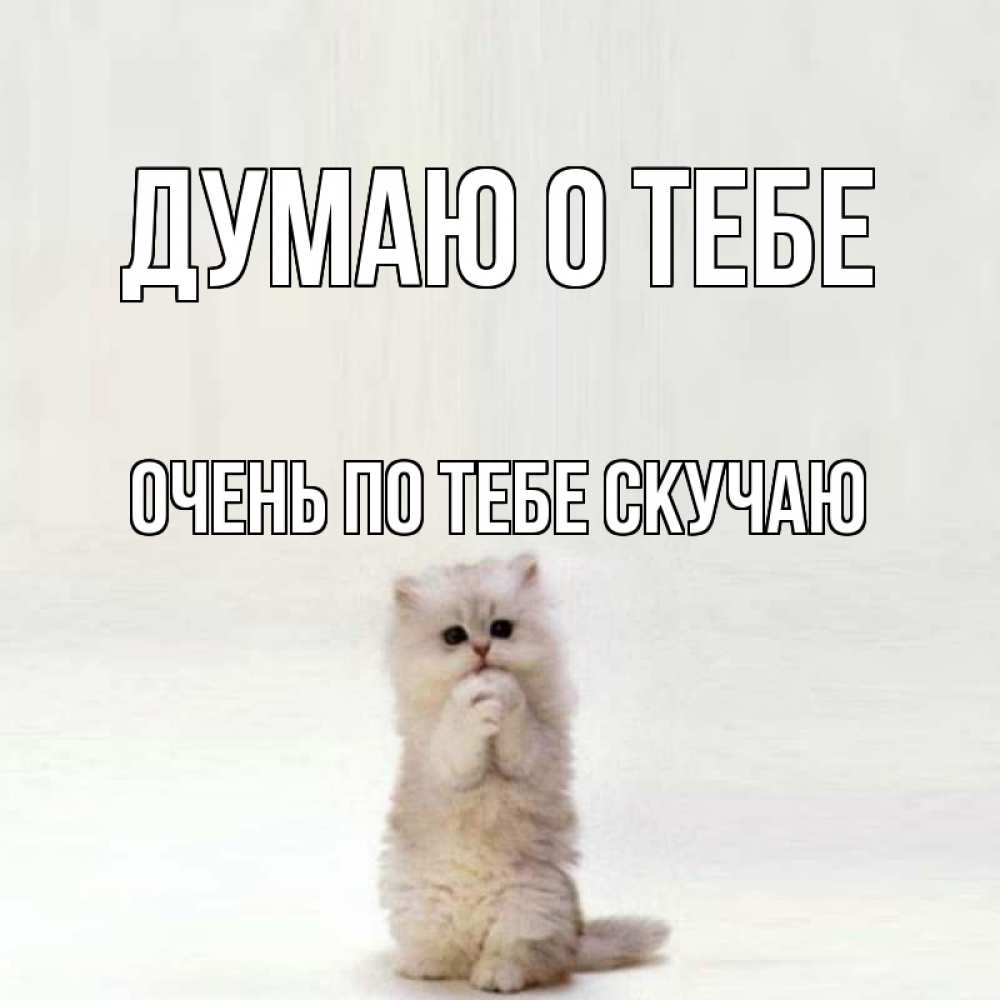 Картинка Думаю о тебе, очень по тебе скучаю