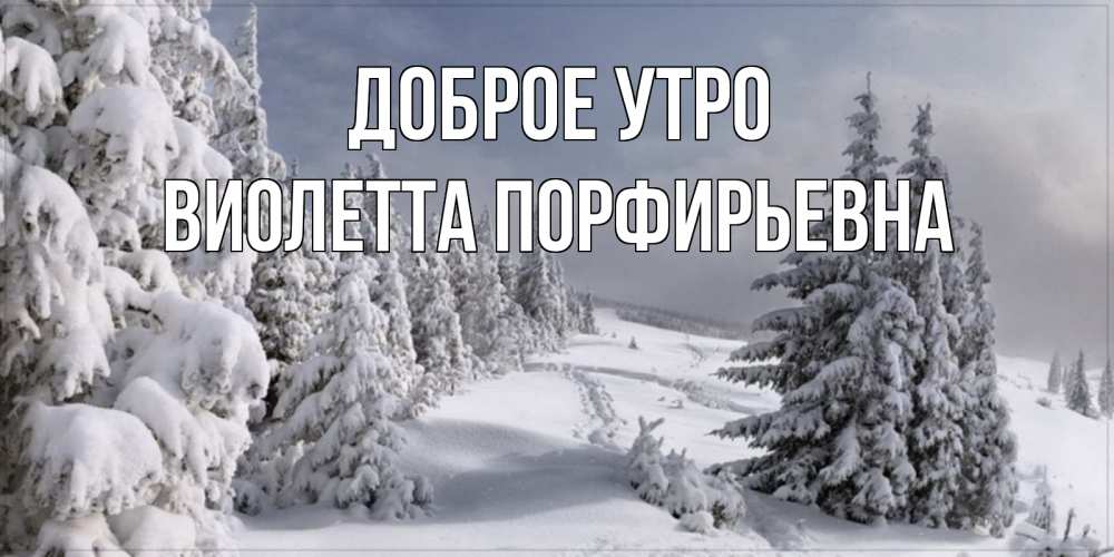 Картинка Доброе утро, Виолетта Порфирьевна