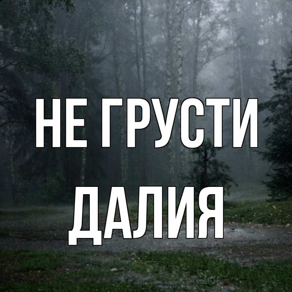 Открытка на каждый день с именем, Далия Не грусти осень Прикольная открытка с пожеланием онлайн скачать бесплатно 