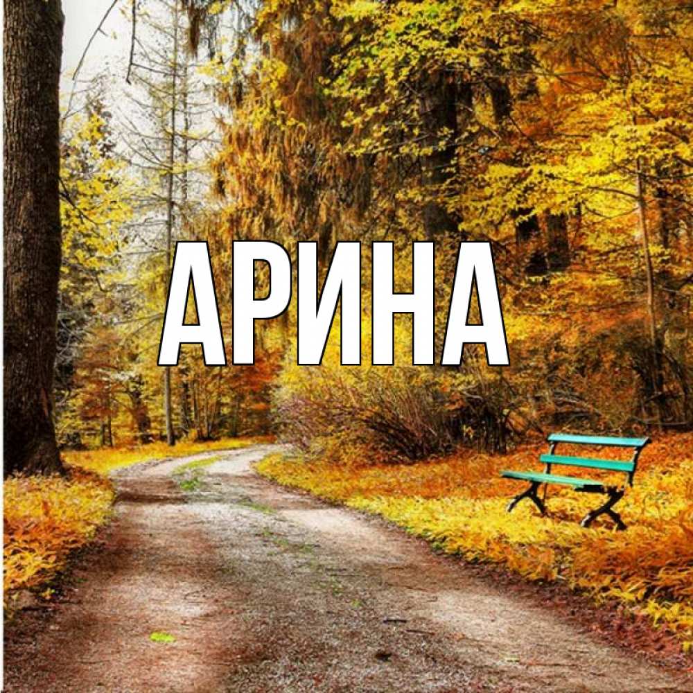 Открытка на каждый день с именем, Арина Главная зеленая лавочка Прикольная открытка с пожеланием онлайн скачать бесплатно 