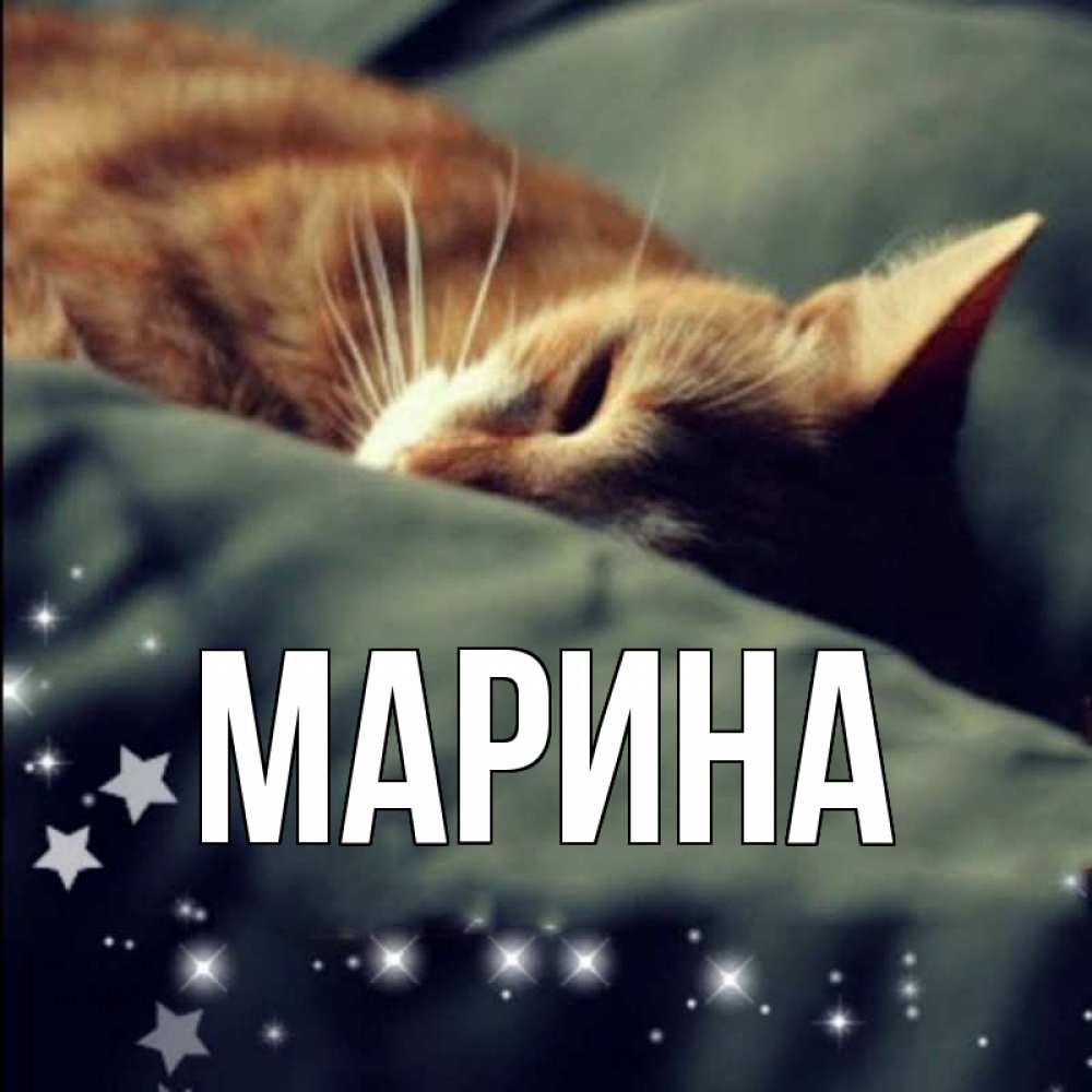 Открытка на каждый день с именем, Марина Главная кроватка Прикольная открытка с пожеланием онлайн скачать бесплатно 