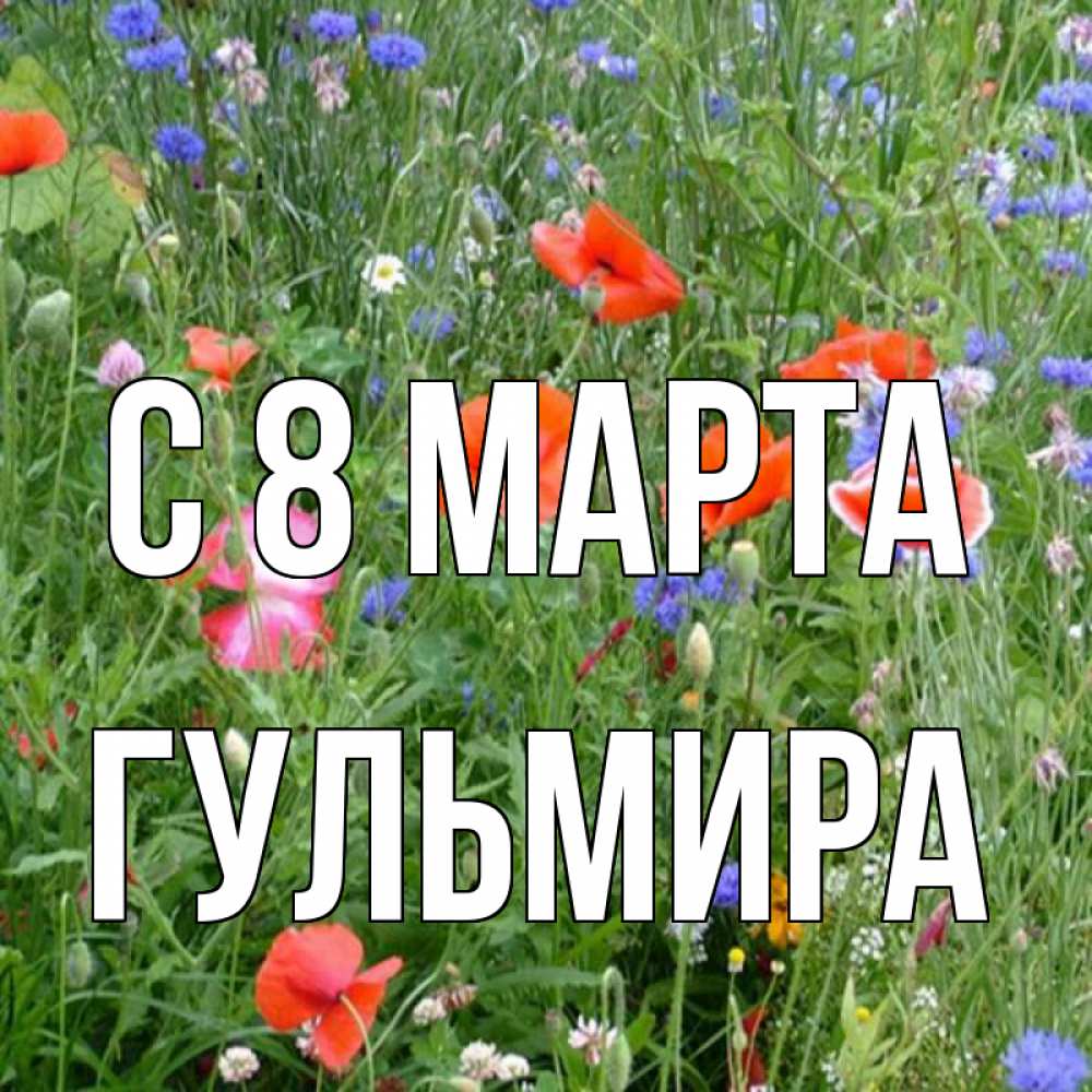 Открытка на каждый день с именем, Гульмира С 8 МАРТА международный женский день 4 Прикольная открытка с пожеланием онлайн скачать бесплатно 