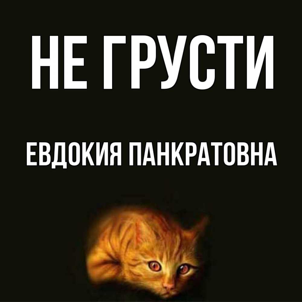 Картинка Не грусти, Евдокия Панкратовна