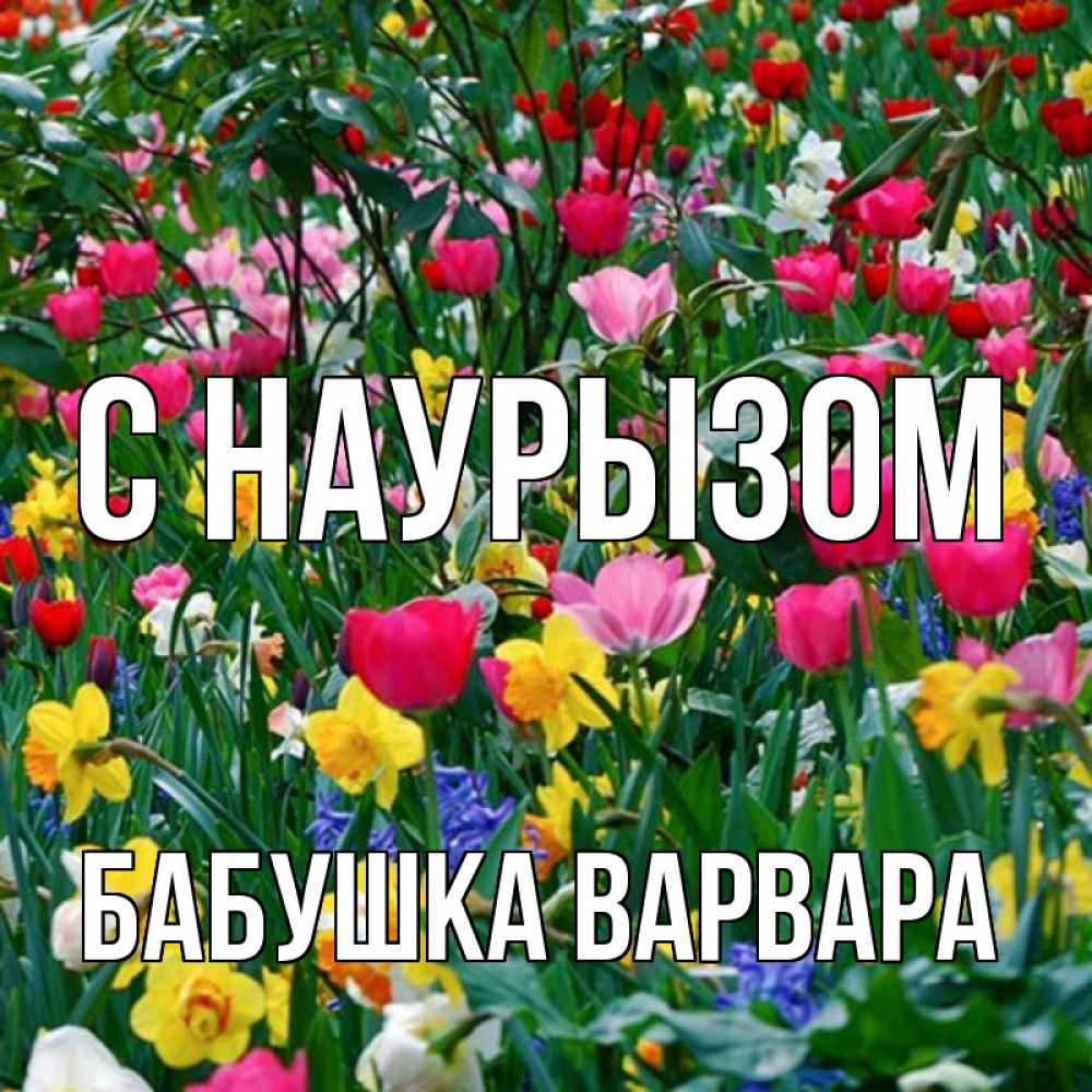 Открытка на каждый день с именем, Бабушка-Варвара С наурызом с наурызом праздником весны поздравления для женщины Прикольная открытка с пожеланием онлайн скачать бесплатно 