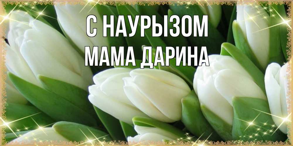 Открытка на каждый день с именем, Мама-Дарина С наурызом поздравляем с праздник весны наурыз Прикольная открытка с пожеланием онлайн скачать бесплатно 