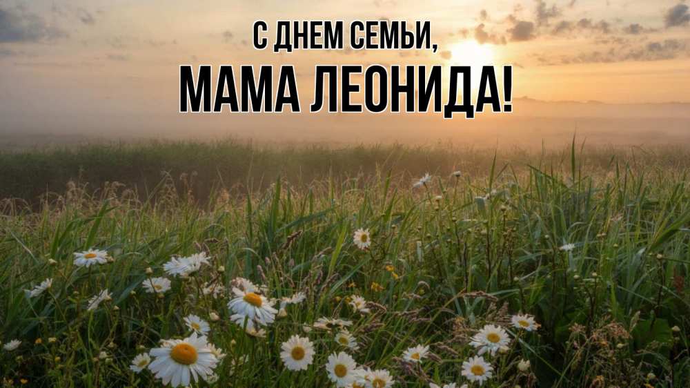 Открытка на каждый день с именем, Мама-Леонида С днем семьи с днем семьи Прикольная открытка с пожеланием онлайн скачать бесплатно 