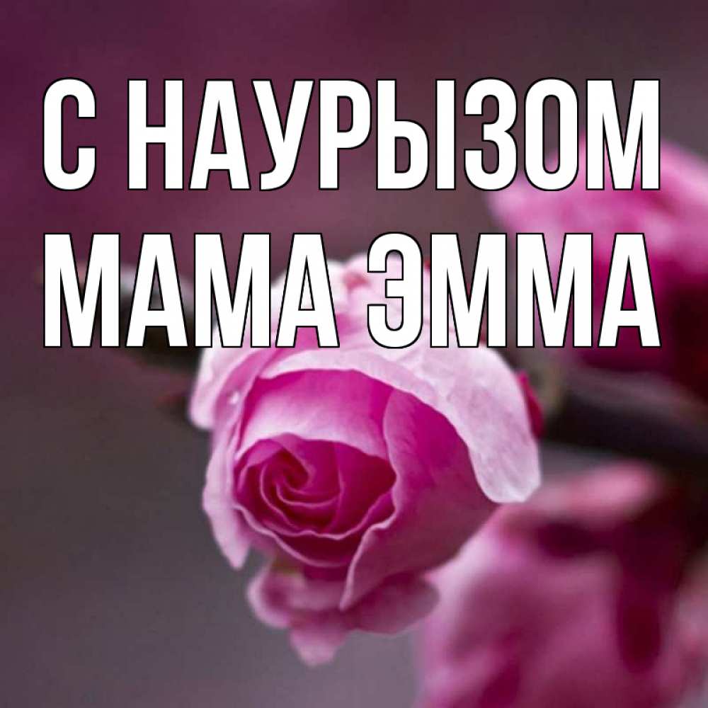 Открытка на каждый день с именем, Мама-Эмма С наурызом весна Прикольная открытка с пожеланием онлайн скачать бесплатно 