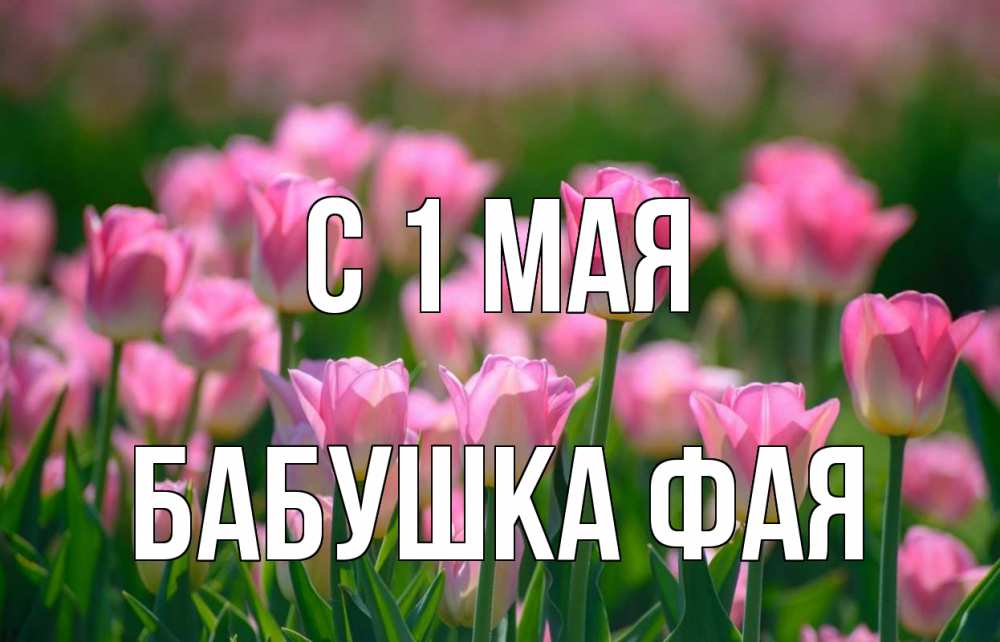 Открытка на каждый день с именем, Бабушка-Фая С 1 мая С 1 мая Прикольная открытка с пожеланием онлайн скачать бесплатно 
