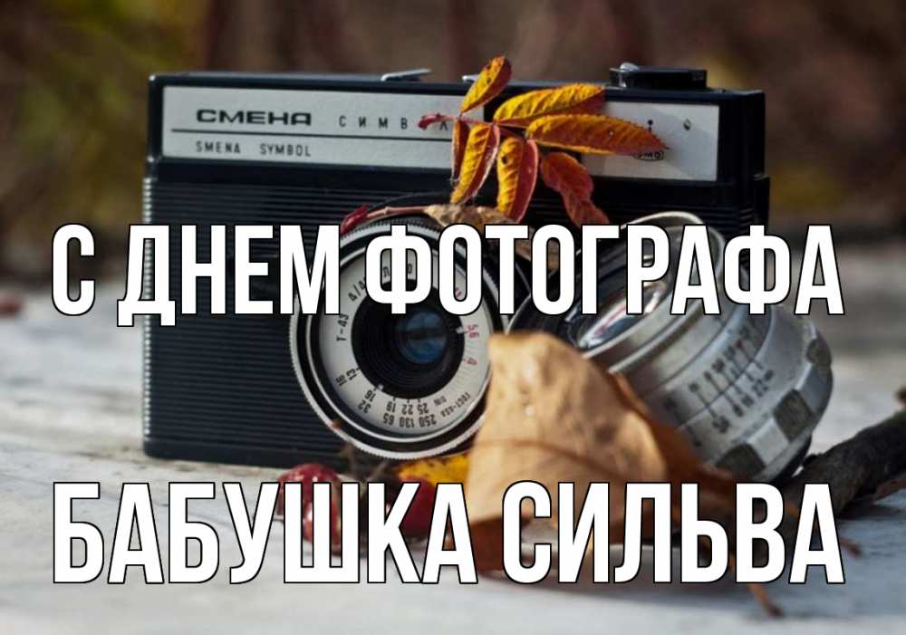 Открытка на каждый день с именем, Бабушка-Сильва С днем фотографа с днем фотографа Прикольная открытка с пожеланием онлайн скачать бесплатно 