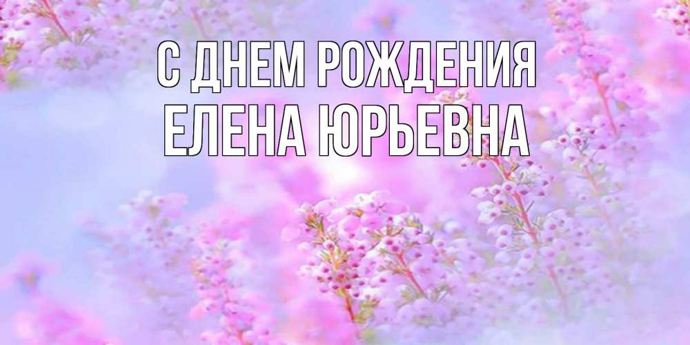 Открытка на каждый день с именем, Елена-Юрьевна С днем рождения красивая открытка с мелкими цветами Прикольная открытка с пожеланием онлайн скачать бесплатно 