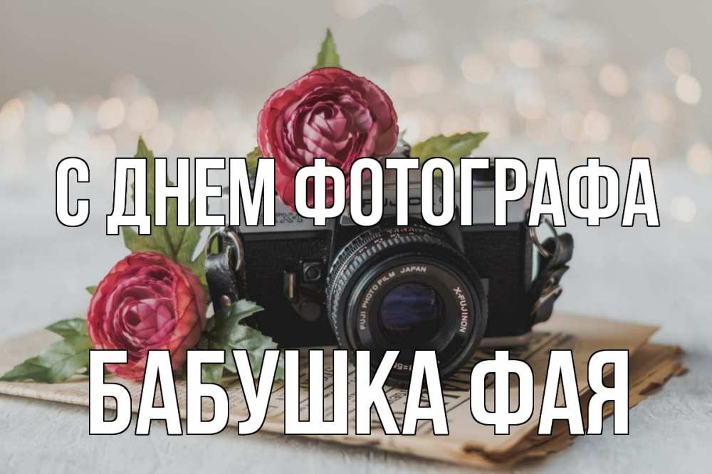 Открытка на каждый день с именем, Бабушка-Фая С днем фотографа с днем фотографа Прикольная открытка с пожеланием онлайн скачать бесплатно 