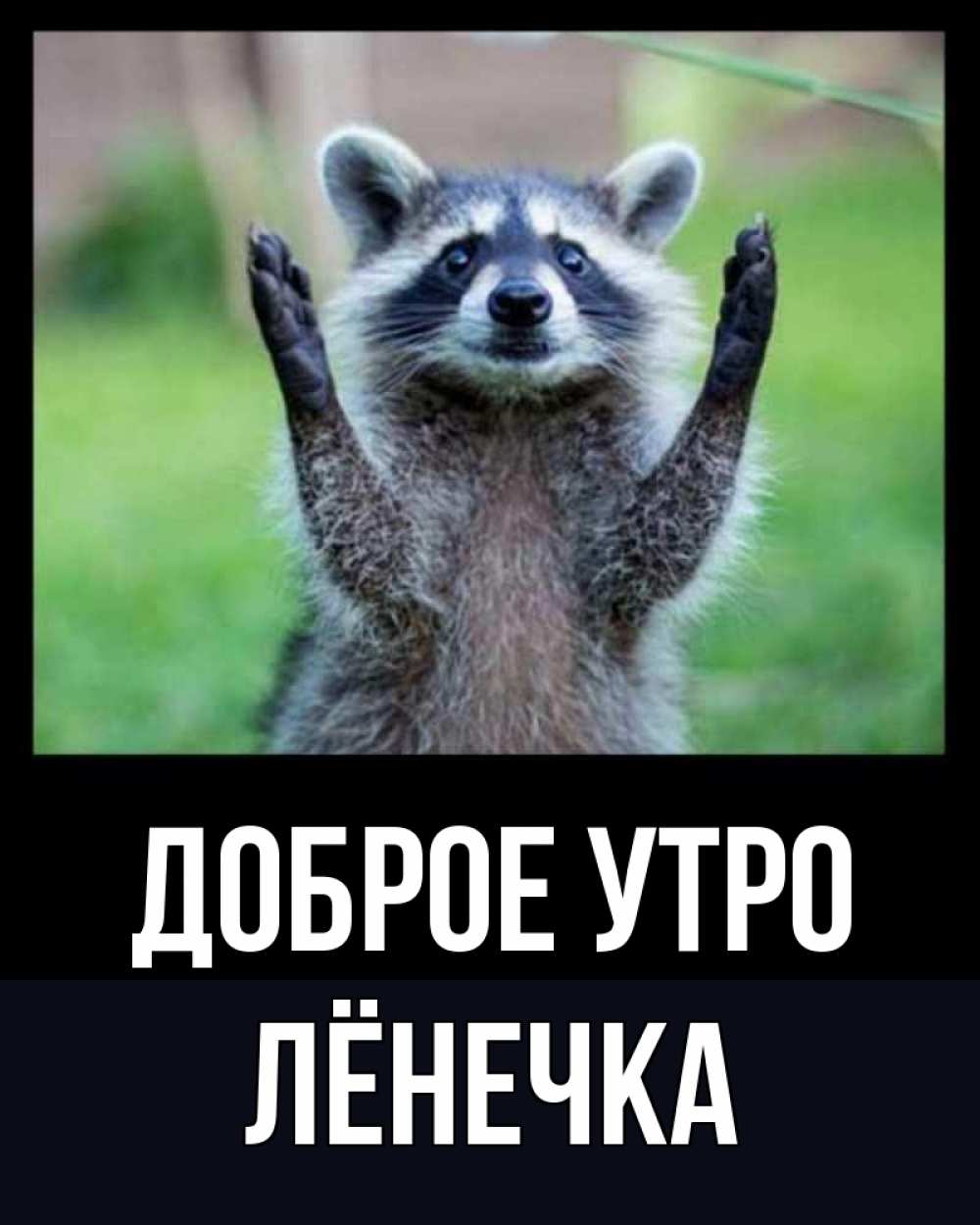 Открытка на каждый день с именем, Лёнечка Доброе утро хорошее настроение утречком Прикольная открытка с пожеланием онлайн скачать бесплатно 