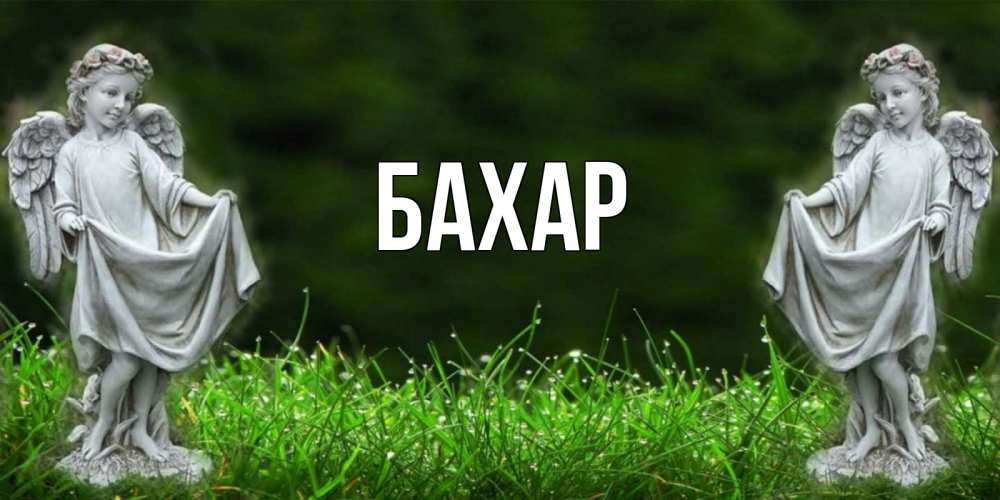 Открытка на каждый день с именем, Бахар Главная небо, ангел, девушка Прикольная открытка с пожеланием онлайн скачать бесплатно 