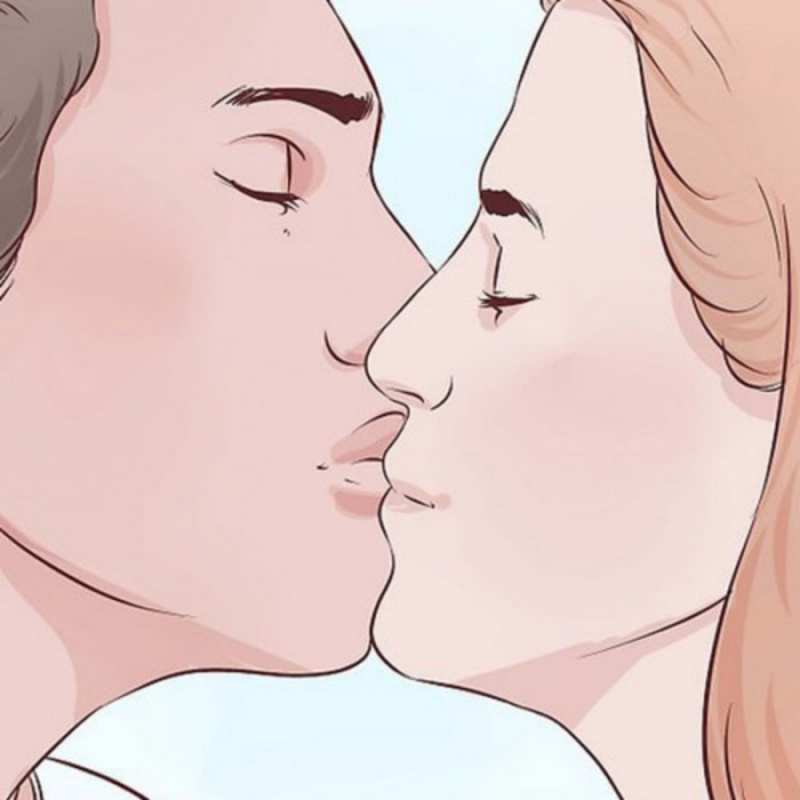 Открытка В стиле комиксов парень целует девушку скачать бесплатно открытки про поцелуи Целую тебя 