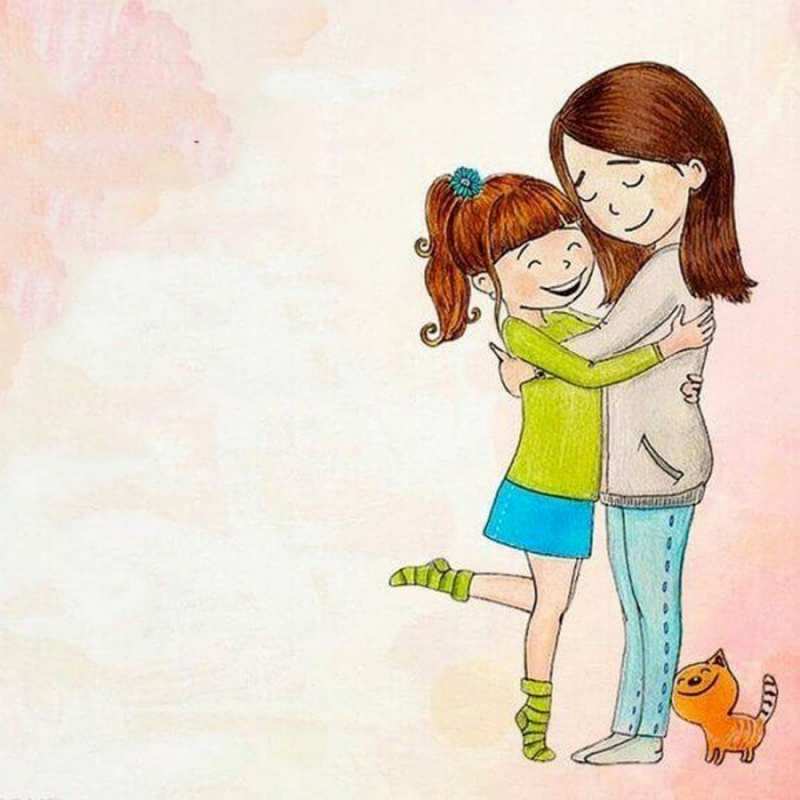 Открытка для подруги 1 котики и подружки 1 Я тебя люблю 