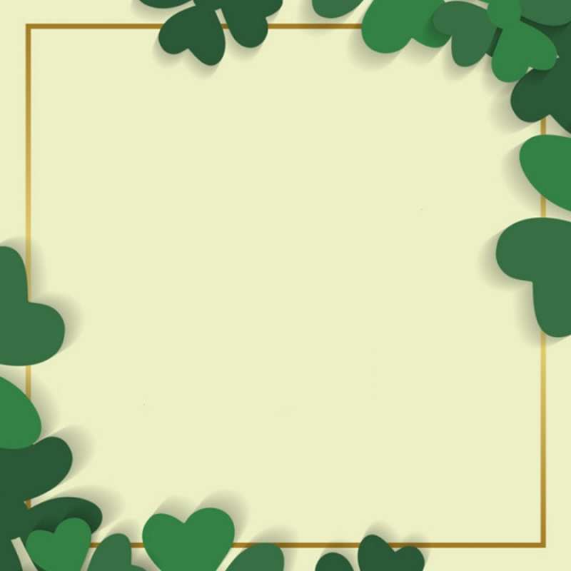 Открытка клевер 2 рамка 2 Желаю тебе удачи 