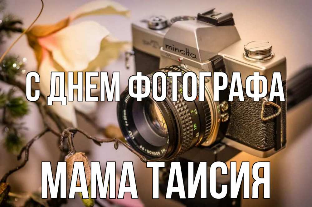 Открытка на каждый день с именем, Мама-Таисия С днем фотографа с днем фотографа 1 Прикольная открытка с пожеланием онлайн скачать бесплатно 