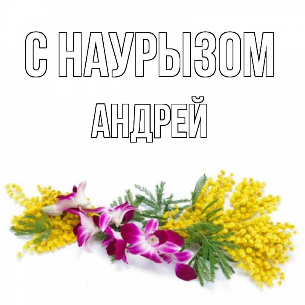 Открытка на каждый день с именем, Андрей С наурызом открытка на международный женский день с цветами  1 Прикольная открытка с пожеланием онлайн скачать бесплатно 