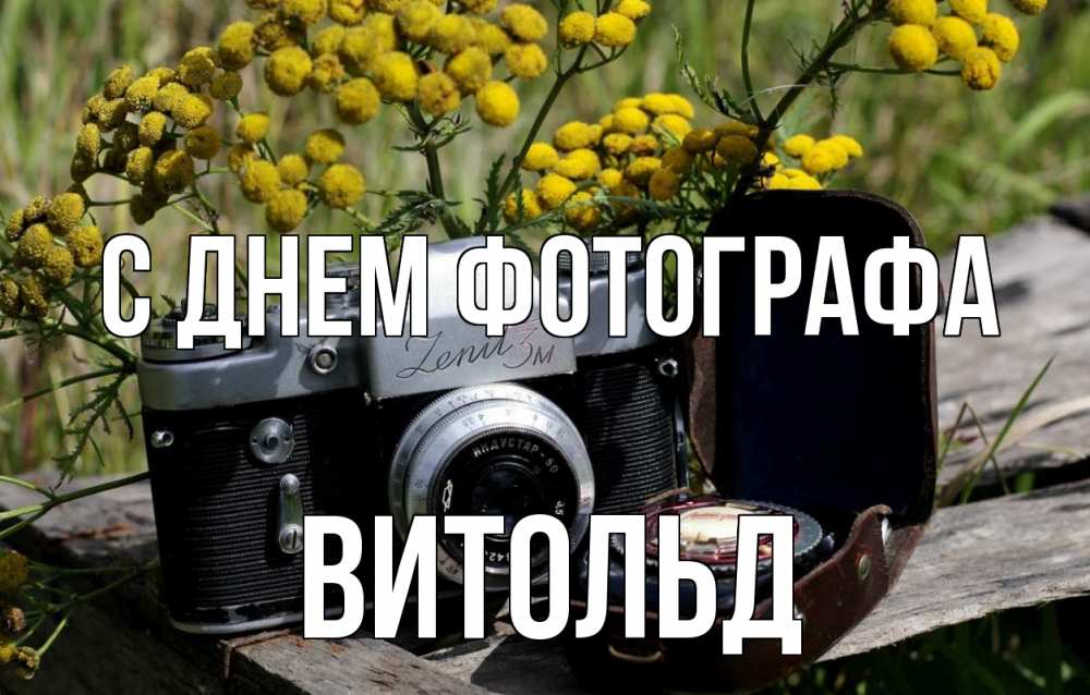 Открытка на каждый день с именем, Витольд С днем фотографа с днем фотографа Прикольная открытка с пожеланием онлайн скачать бесплатно 