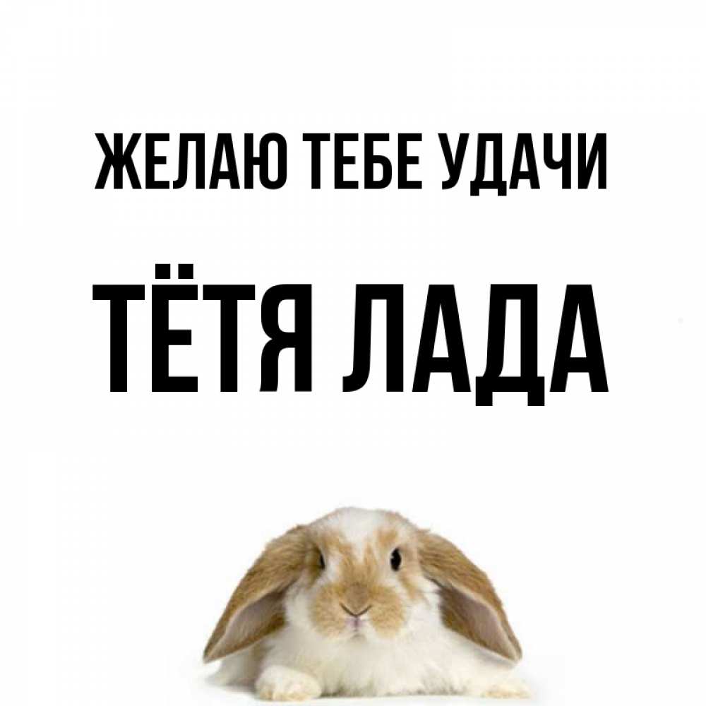 Открытка на каждый день с именем, Тётя-Лада Желаю тебе удачи открытки с произвольным текстом который можно вставить в открытку и создать ее самостоятельно бесплатно онлайн Прикольная открытка с пожеланием онлайн скачать бесплатно 