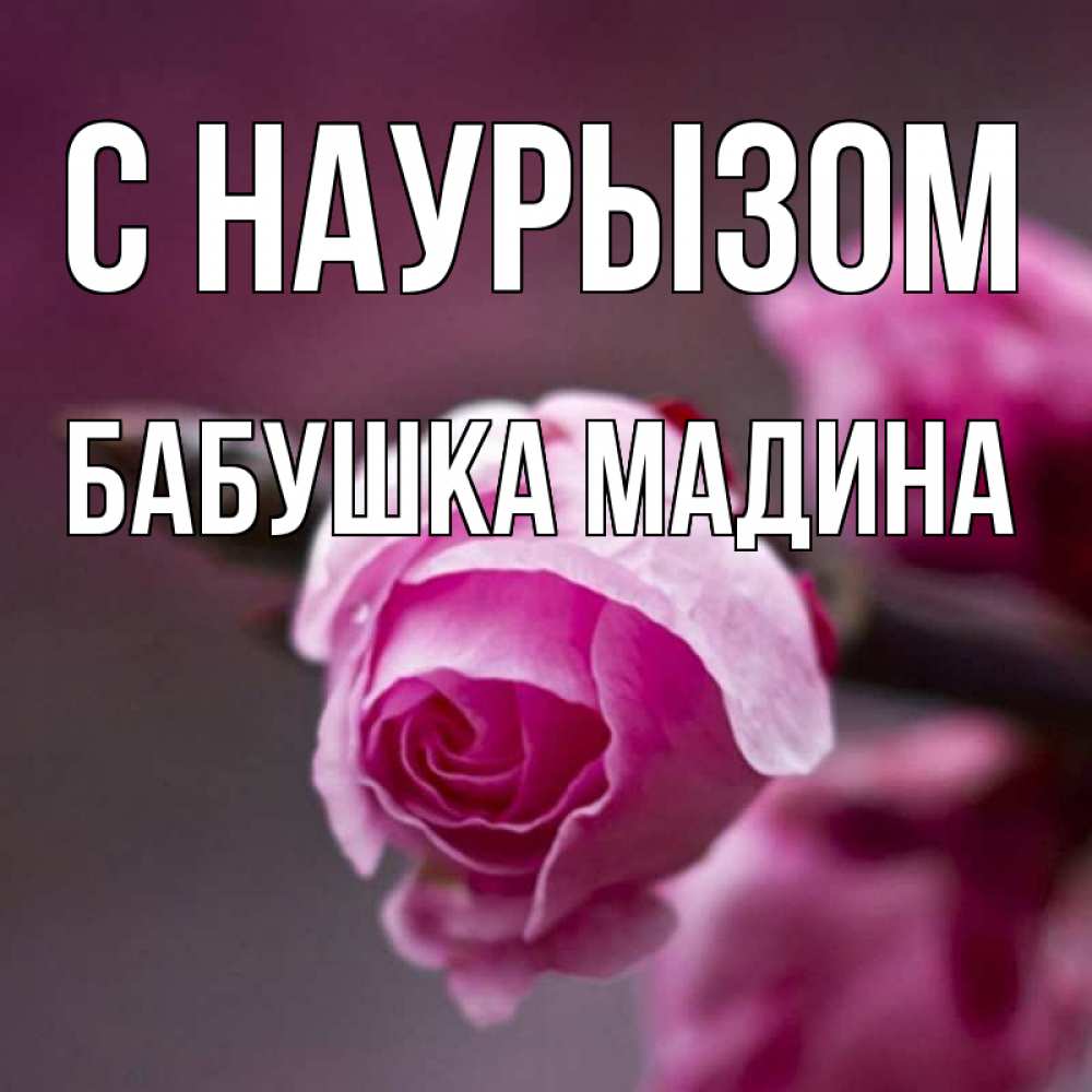 Открытка на каждый день с именем, Бабушка-Мадина С наурызом весна Прикольная открытка с пожеланием онлайн скачать бесплатно 