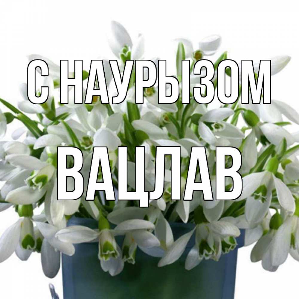 Открытка на каждый день с именем, Вацлав С наурызом цветы к наурызу новый год в Казахстане Прикольная открытка с пожеланием онлайн скачать бесплатно 