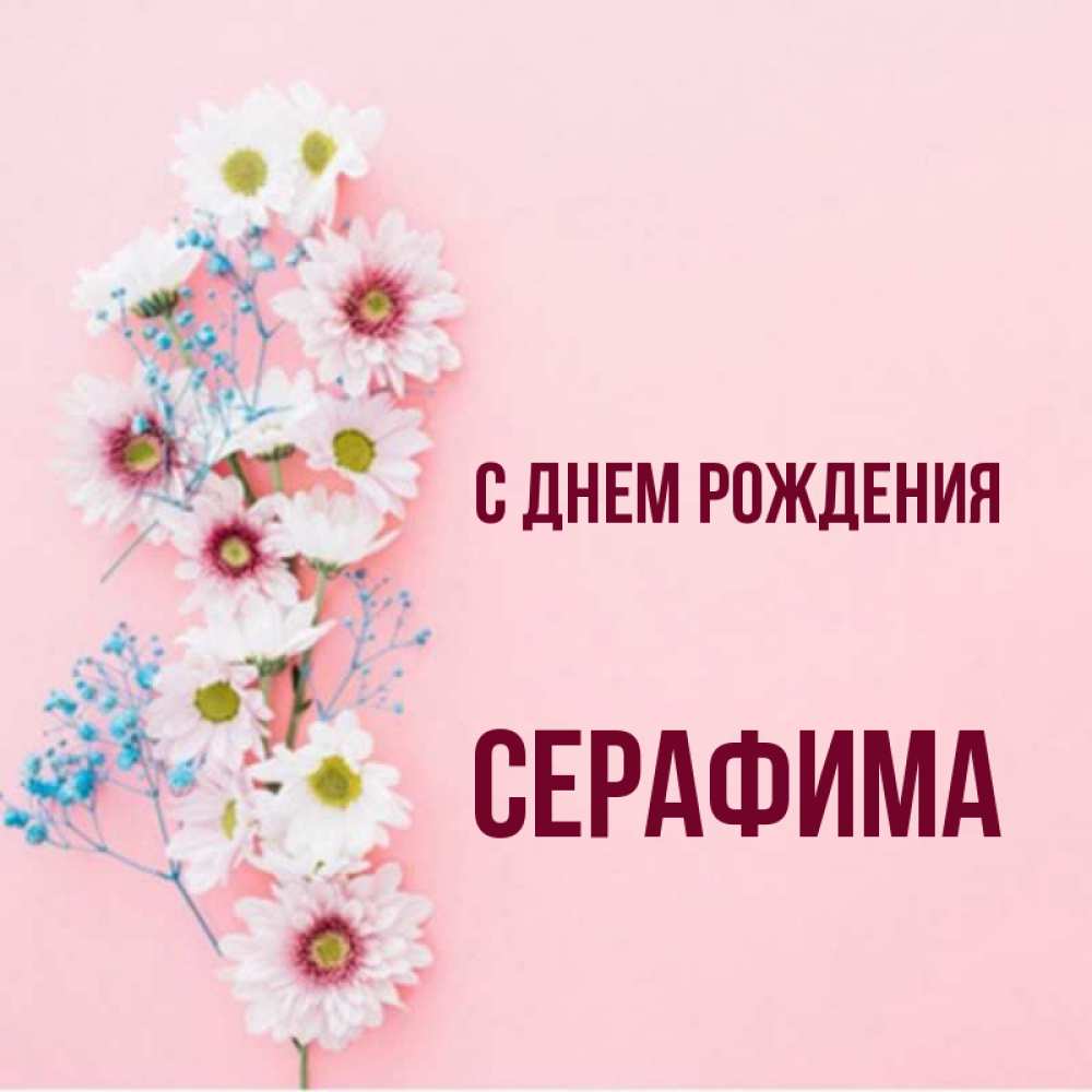 С днем рождения серафима картинки женщине