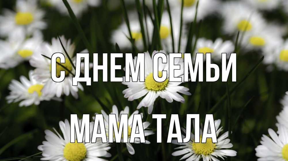 Открытка на каждый день с именем, Мама-Тала С днем семьи с днем семьи  2 Прикольная открытка с пожеланием онлайн скачать бесплатно 