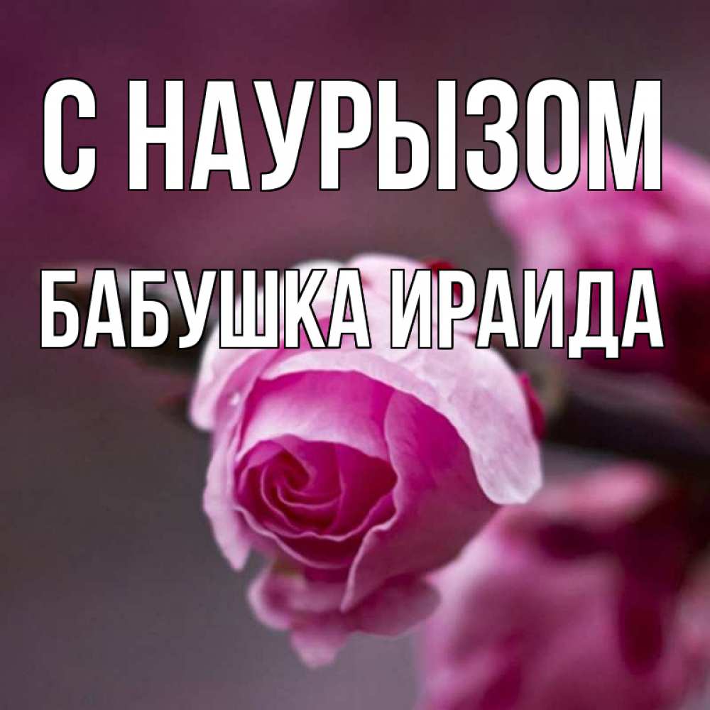 Открытка на каждый день с именем, Бабушка-Ираида С наурызом весна Прикольная открытка с пожеланием онлайн скачать бесплатно 
