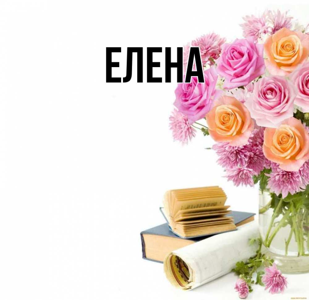 Открытка на каждый день с именем, Елена Главная цветы Прикольная открытка с пожеланием онлайн скачать бесплатно 