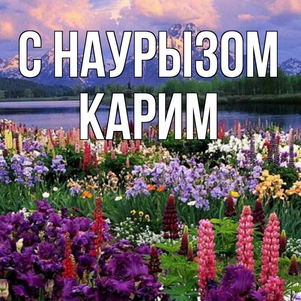 Открытка на каждый день с именем, Карим С наурызом праздник весны наурыз Прикольная открытка с пожеланием онлайн скачать бесплатно 