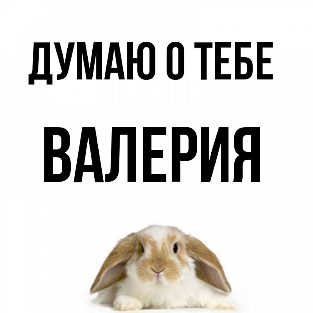 Открытка на каждый день с именем, Валерия Думаю о тебе подписать своими руками онлайн Прикольная открытка с пожеланием онлайн скачать бесплатно 