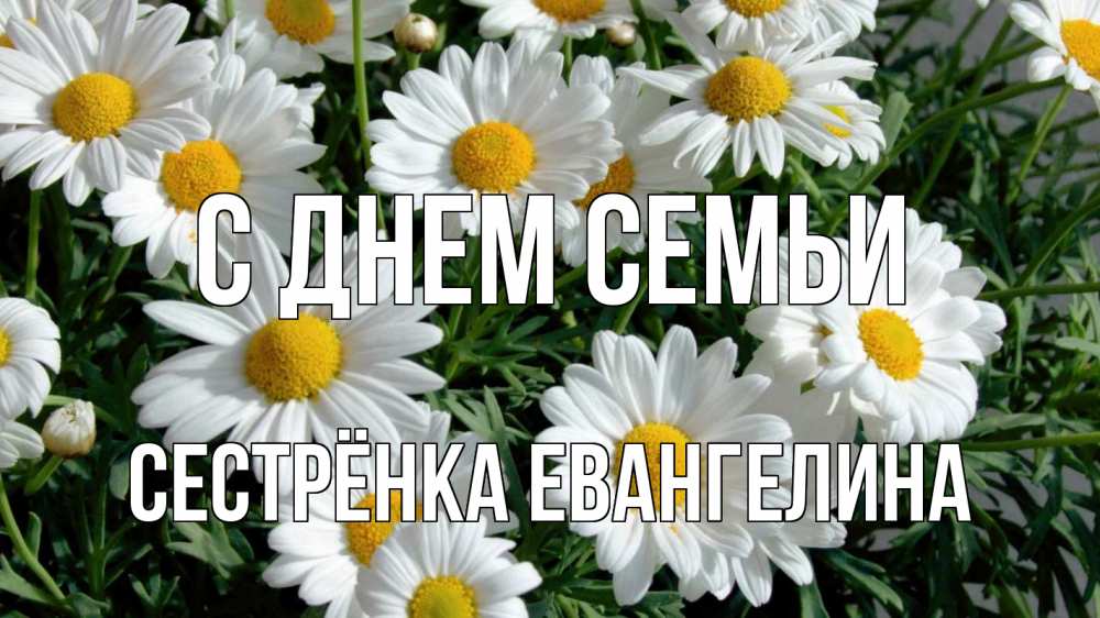 Открытка на каждый день с именем, Сестрёнка-Евангелина С днем семьи с днем семьи Прикольная открытка с пожеланием онлайн скачать бесплатно 