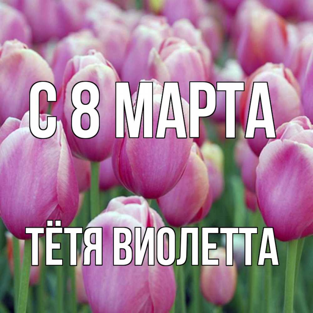 Открытка на каждый день с именем, Тётя-Виолетта С 8 МАРТА на международный женский день 3 Прикольная открытка с пожеланием онлайн скачать бесплатно 