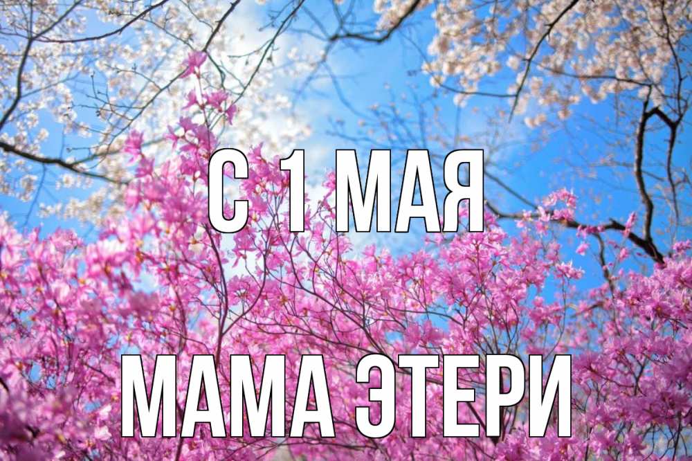 Открытка на каждый день с именем, Мама-Этери С 1 мая С 1 мая Прикольная открытка с пожеланием онлайн скачать бесплатно 
