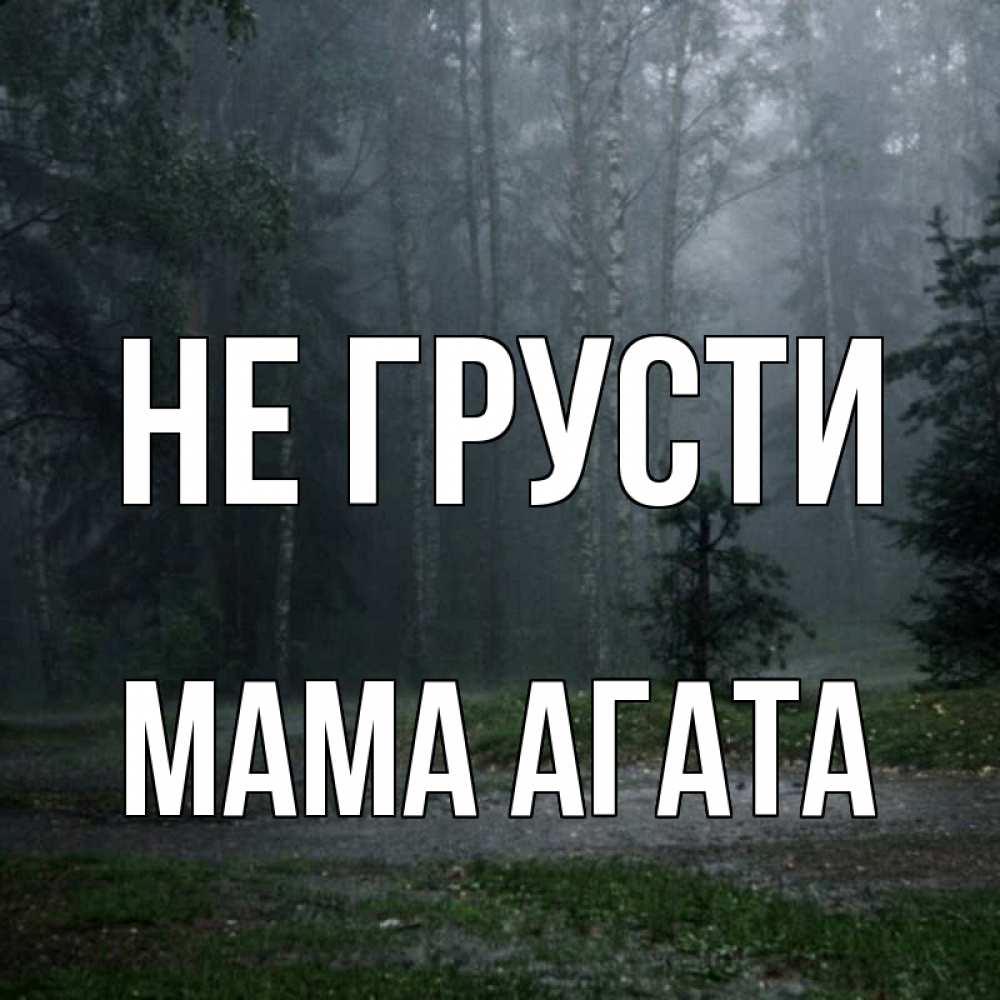 Открытка на каждый день с именем, Мама-Агата Не грусти осень Прикольная открытка с пожеланием онлайн скачать бесплатно 