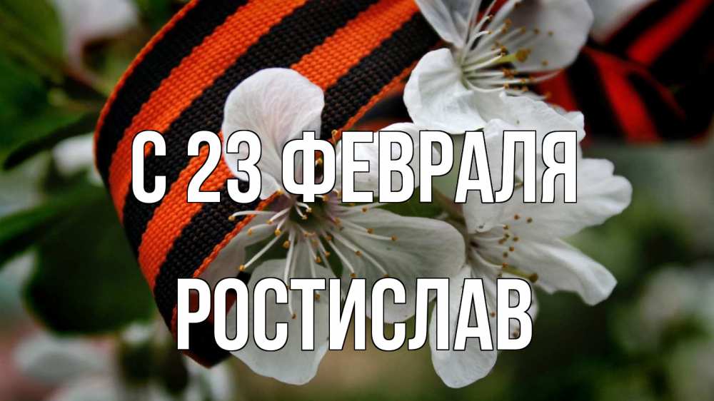 Открытка на каждый день с именем, Ростислав С 23 февраля 23 февраля Прикольная открытка с пожеланием онлайн скачать бесплатно 