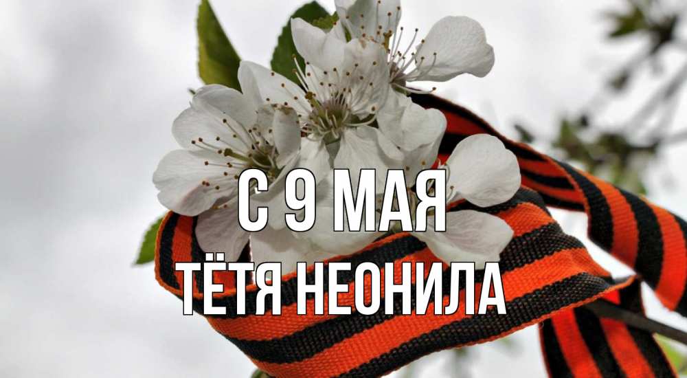 Открытка на каждый день с именем, Тётя-Неонила С 9 мая 9 мая Прикольная открытка с пожеланием онлайн скачать бесплатно 