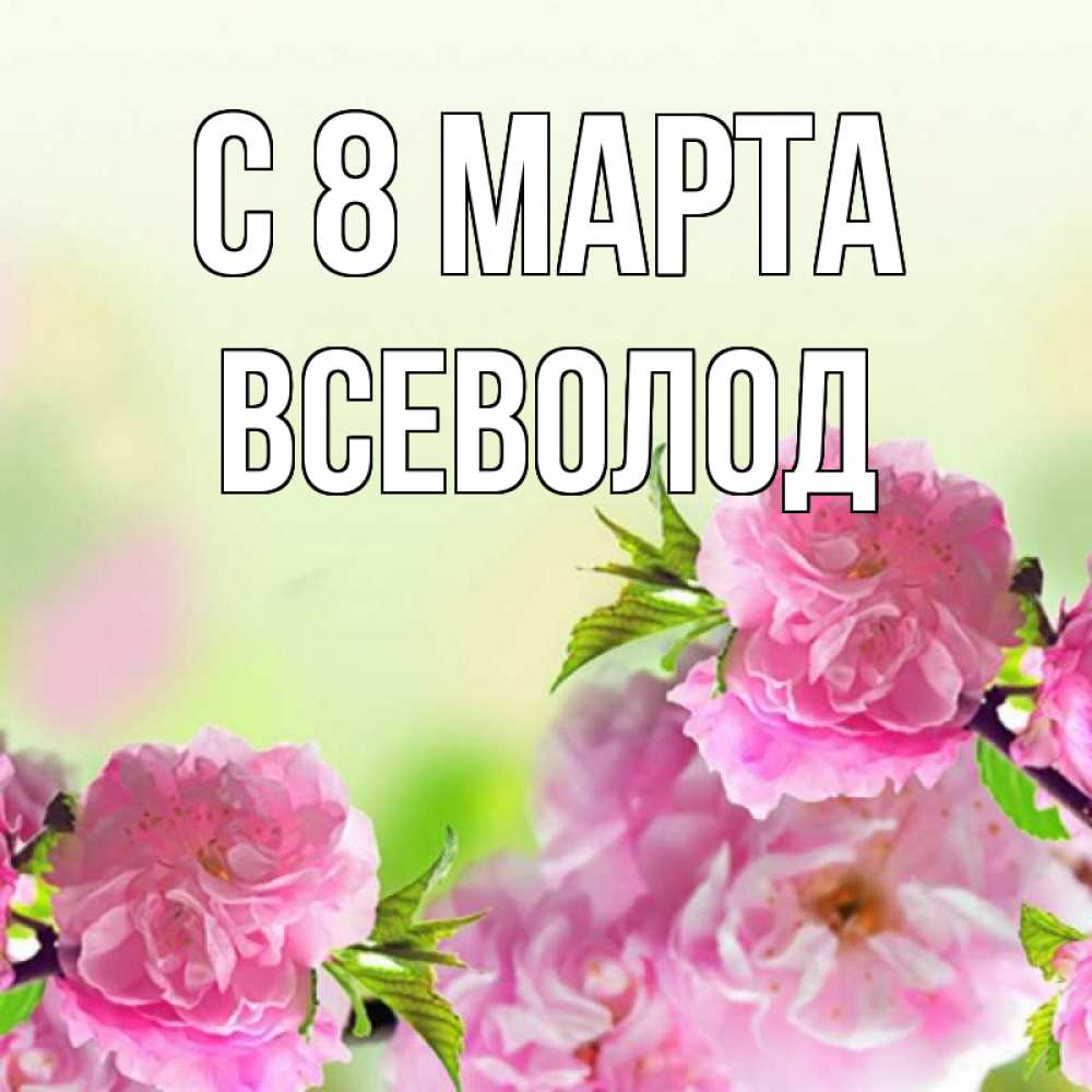 Картинка С 8 марта, Всеволод