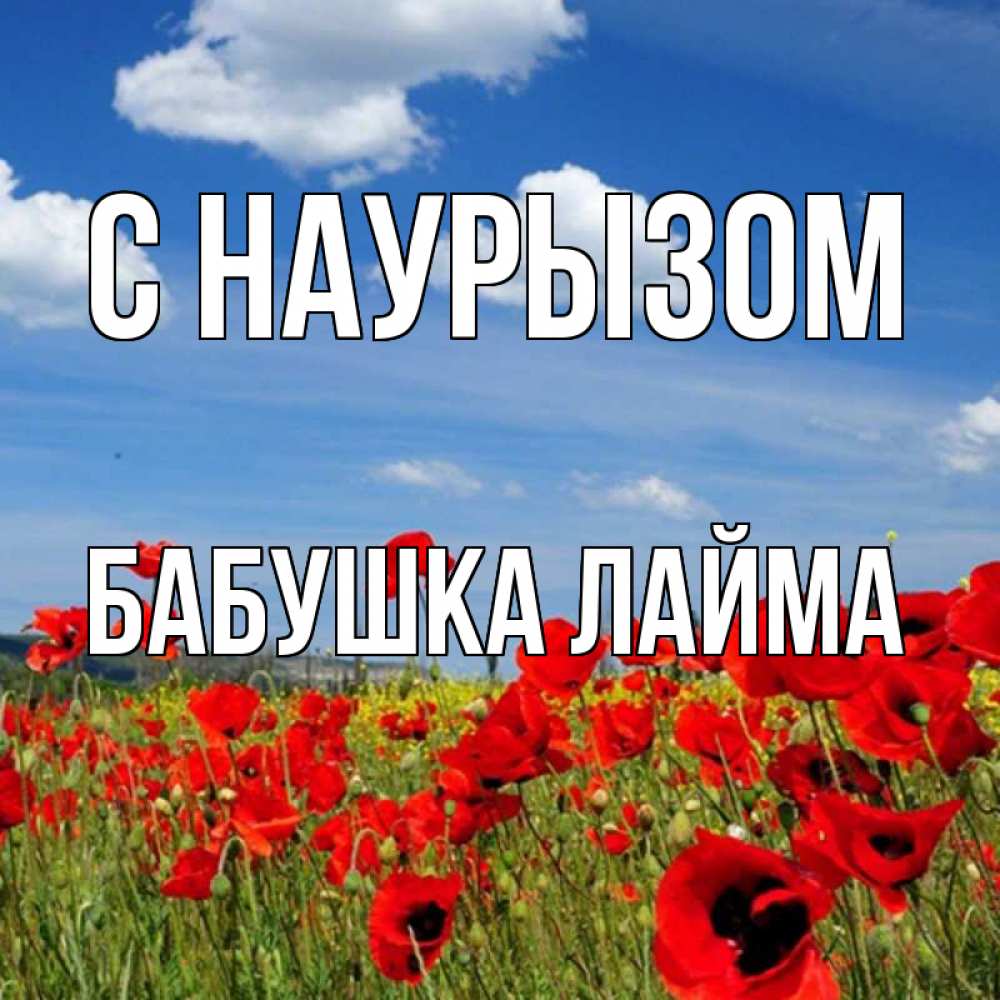 Открытка на каждый день с именем, Бабушка-Лайма С наурызом праздник весны наурыз очень красивая картинка Прикольная открытка с пожеланием онлайн скачать бесплатно 
