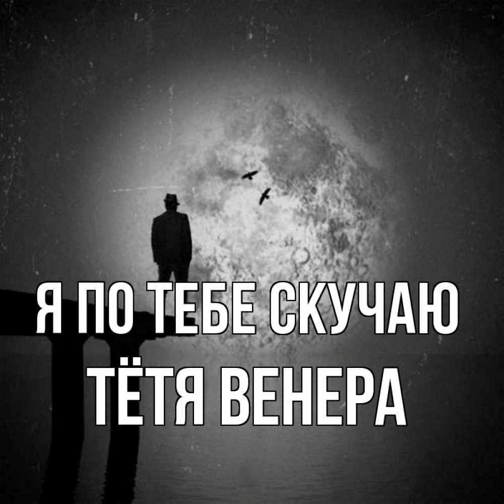 Открытка на каждый день с именем, Тётя-Венера Я по тебе скучаю мост 1 Прикольная открытка с пожеланием онлайн скачать бесплатно 