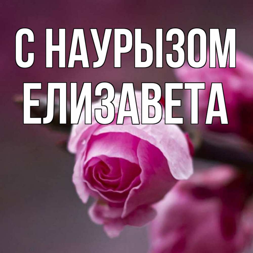 Открытка на каждый день с именем, Елизавета С наурызом весна Прикольная открытка с пожеланием онлайн скачать бесплатно 