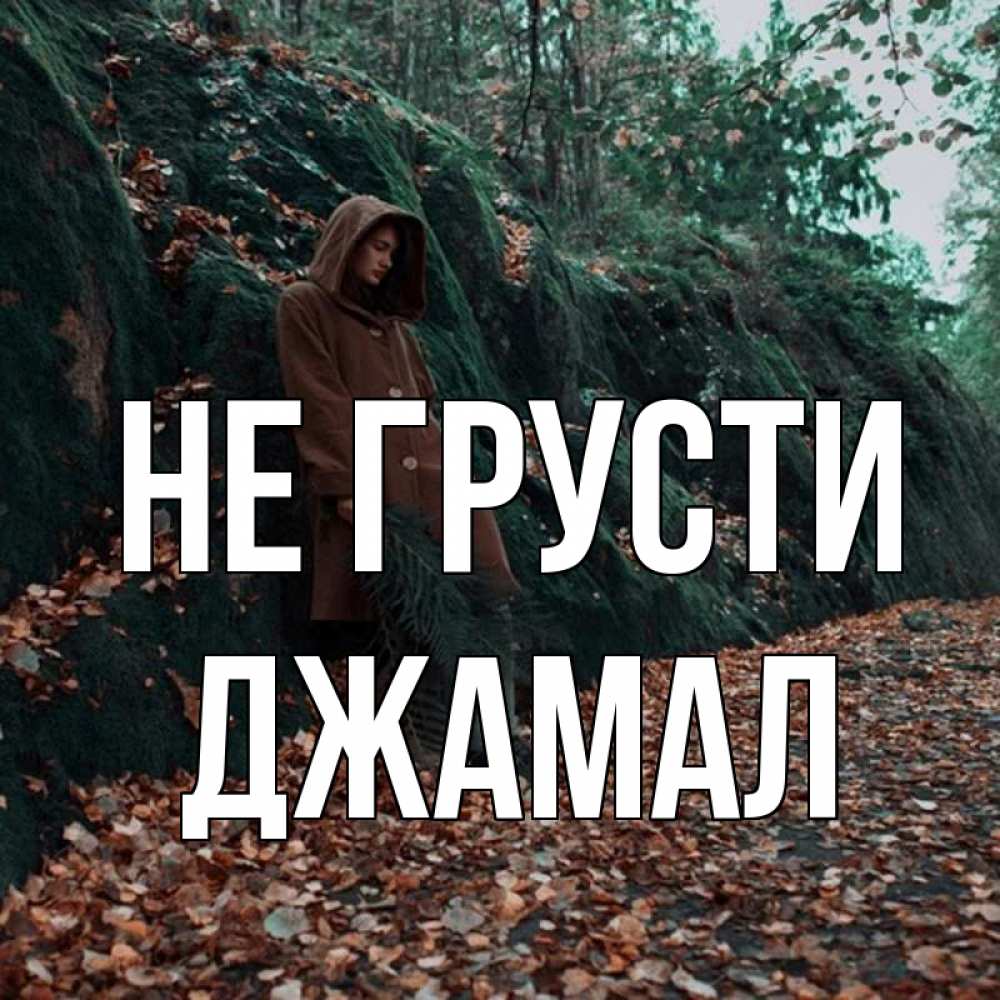 Открытка на каждый день с именем, Джамал Не грусти осенний лес Прикольная открытка с пожеланием онлайн скачать бесплатно 