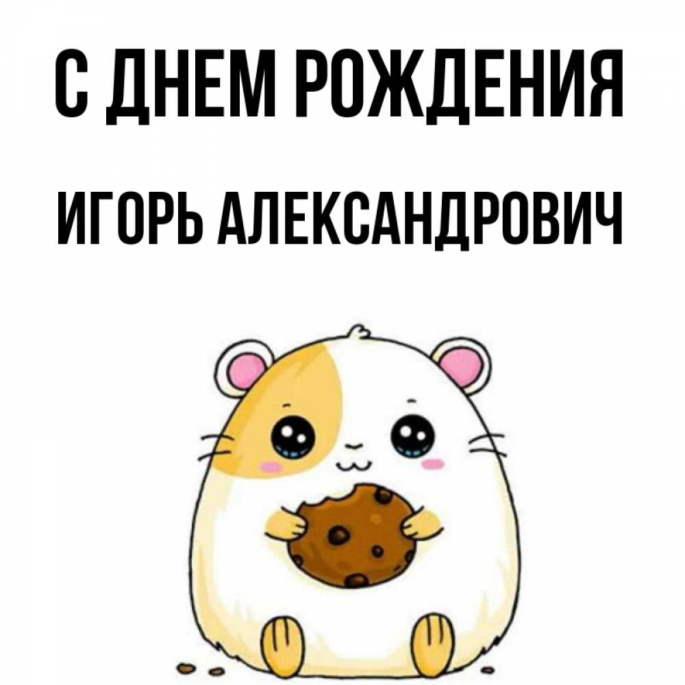 Открытка на каждый день с именем, Игорь-Александрович С днем рождения с днюхой Прикольная открытка с пожеланием онлайн скачать бесплатно 
