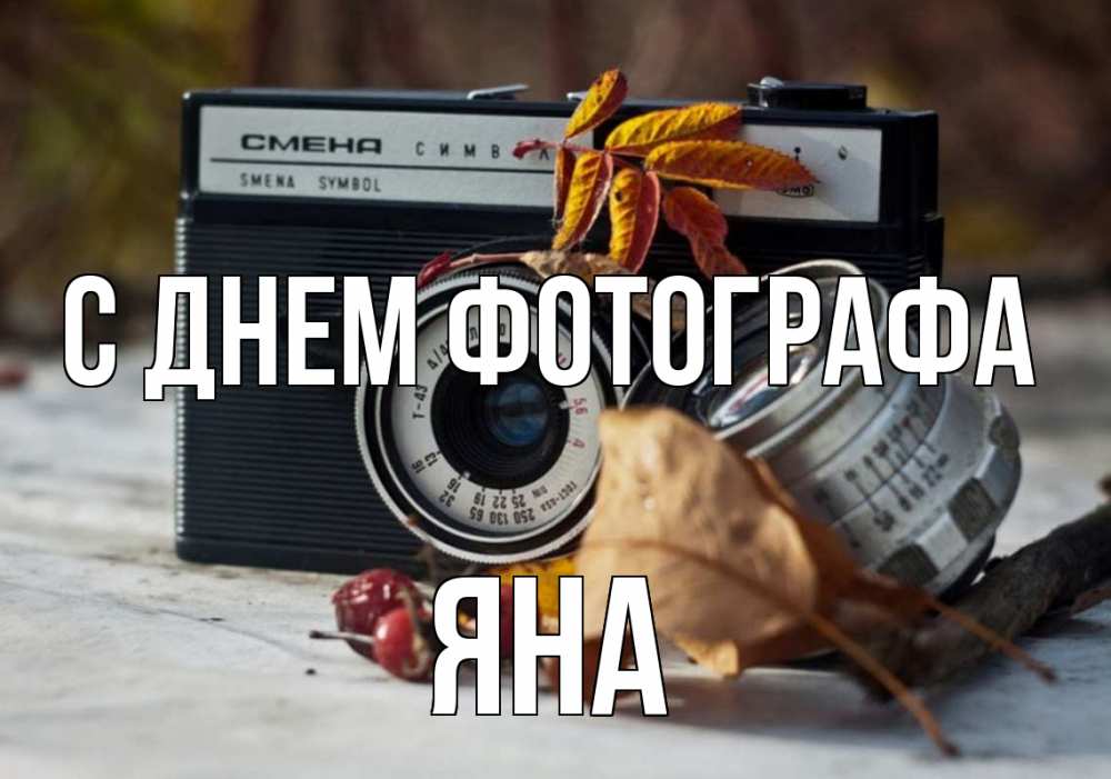 Открытка на каждый день с именем, Яна С днем фотографа с днем фотографа Прикольная открытка с пожеланием онлайн скачать бесплатно 
