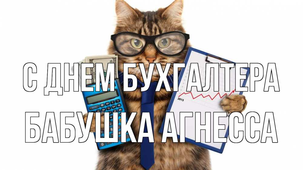 Открытка на каждый день с именем, Бабушка-Агнесса С днем бухгалтера с днем бухгалтера Прикольная открытка с пожеланием онлайн скачать бесплатно 
