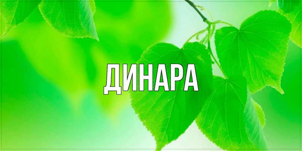 Открытка на каждый день с именем, Динара Главная доброе утро с березовыми листьями Прикольная открытка с пожеланием онлайн скачать бесплатно 