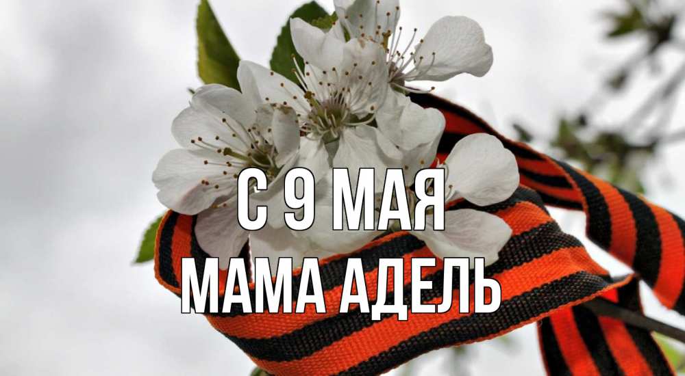Открытка на каждый день с именем, Мама-Адель С 9 мая 9 мая Прикольная открытка с пожеланием онлайн скачать бесплатно 