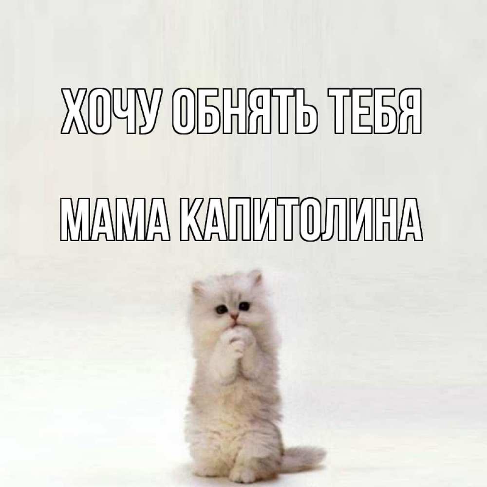 Открытка на каждый день с именем, Мама-Капитолина Хочу обнять тебя открытки с креативными подписями Прикольная открытка с пожеланием онлайн скачать бесплатно 